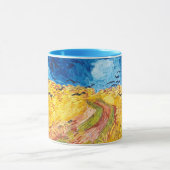 Mug Wheatfield with Crows (1890) Vincent Van Gogh Art (Centre)