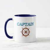 Mug Wheel de capitaine et de capitaine (Gauche)