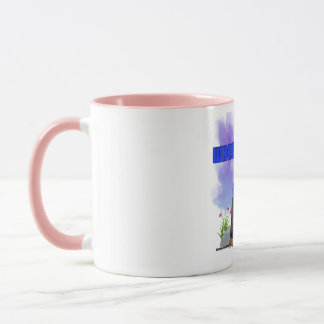 Mug "WHEEW Chille" Coupe de café rose pour "ces jours-