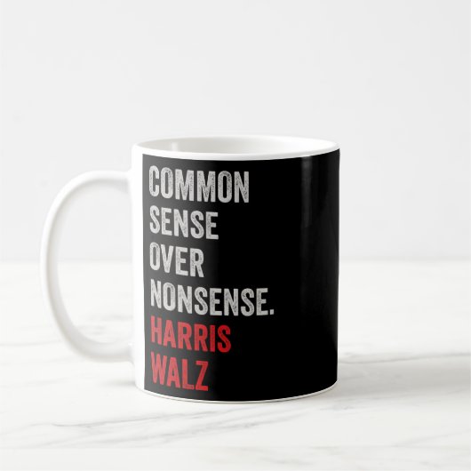 Mug Wheimer 2024 Common Sense Over Nonsense 1 (Gauche)