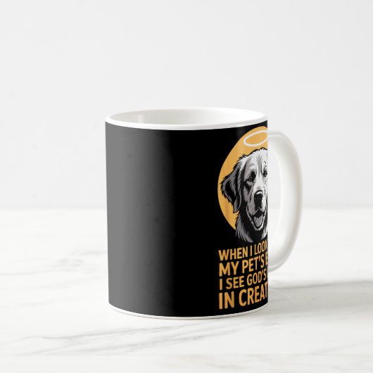 Mug When I Look Into My Pet's Eyes Christian Pets (Devant droit)