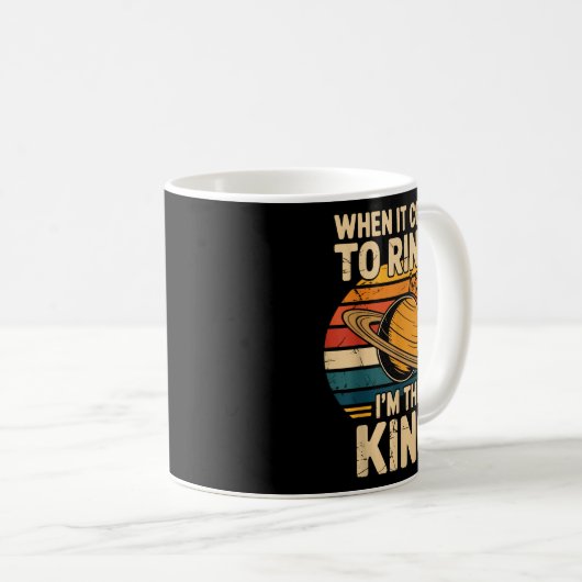 Mug When It Comes To Rings Saturn Retro Planets (Devant droit)