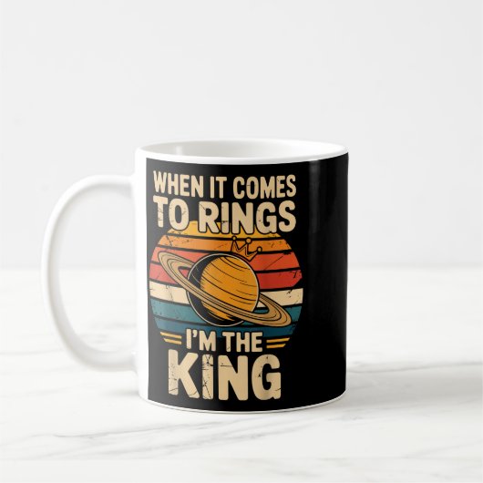 Mug When It Comes To Rings Saturn Retro Planets (Gauche)