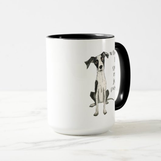 Mug when life gets ruff just paws (Devant droit)