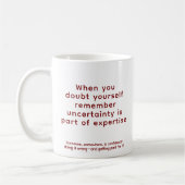 Mug When You Doubt Yourself 076 Motivational Quote  (Gauche)
