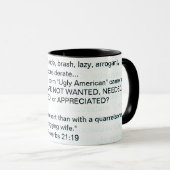 Mug Where do you think the term "Ugly American" (Devant droit)