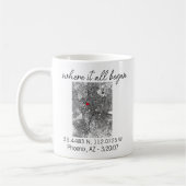 Mug Where It All began Valentine's Day Engagement gift (Gauche)