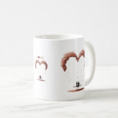 Mug Where Love Gently Falls Petals Between Two Hearts  (Devant droit)