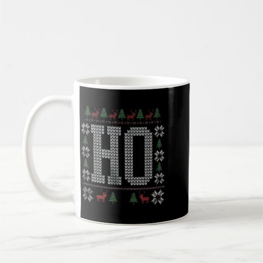 Mug Where My Ho's At Ho Matching Couple Christmas Ugly (Gauche)