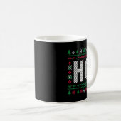 Mug Where My Ho's At Ho Matching Couple Ugly Christmas (Devant droit)