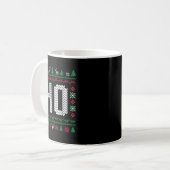 Mug Where My Ho's At Ho Matching Couple Ugly Christmas (Devant gauche)