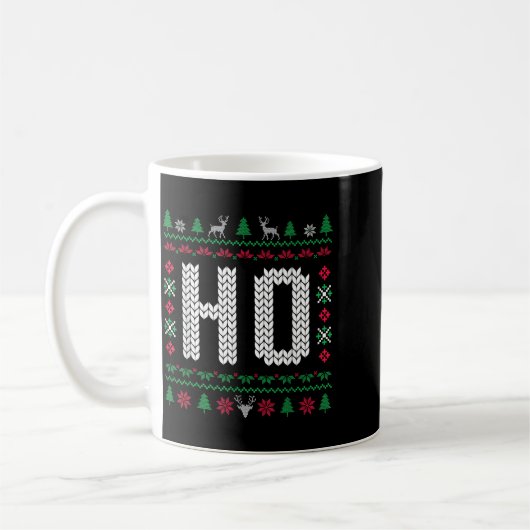 Mug Where My Ho's At Ho Matching Couple Ugly Christmas (Gauche)