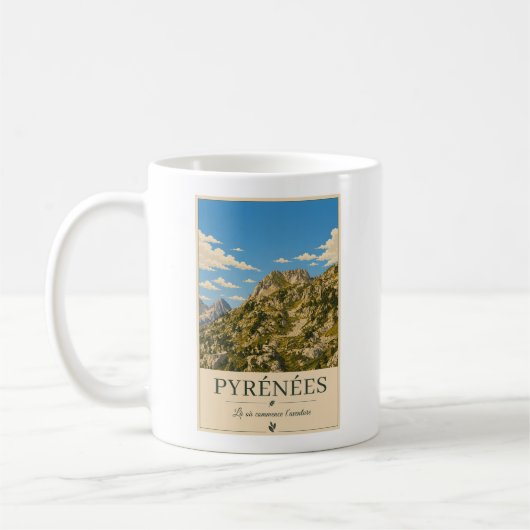 Mug Where the Peaks Touch the Sky – Pyrénées (Gauche)
