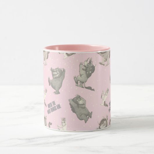Mug Where the Wild Things Are Pink Star Pattern (Centre)