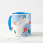 Mug Whimiscal Kites Multicolored Sky Pattern (Devant gauche)