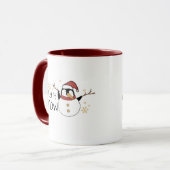 Mug Whimsal Laisser Il Neige Pingouin Snowman | Noël (Devant gauche)