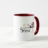 Mug Whimsal Laisser Il Neige Pingouin Snowman | Noël (Devant droit)