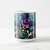 Mug Whimsical Abstract Mermaid Nautical Teal Seashells (Centre)