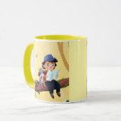 Mug Whimsical Adventure – Boy and Raccoon in the Fores (Devant gauche)