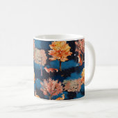 Mug Whimsical Autumn Fox Night Forest Seamless Pattern (Devant droit)