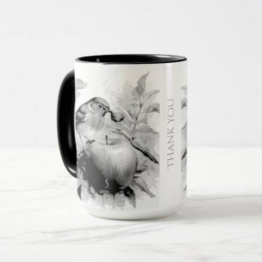 Mug Whimsical Bird & Apple Delight (Devant gauche)