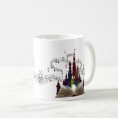 Mug Whimsical Book Page Art Drinkware (Devant droit)