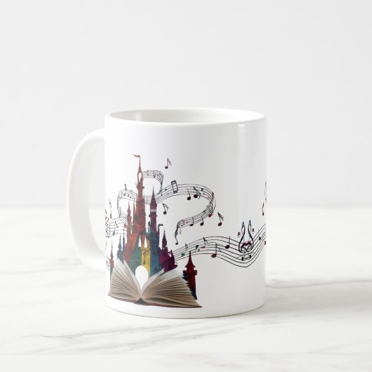 Mug Whimsical Book Page Art Drinkware (Devant gauche)