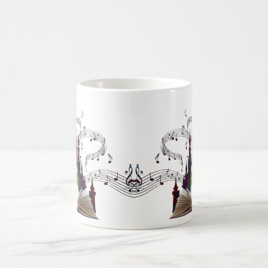 Mug Whimsical Book Page Art Drinkware (Centre)