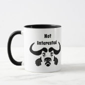 Mug Whimsical Cape Buffalo, dans oreiller à jet d'encr (Gauche)