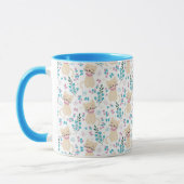 Mug Whimsical Cat and Butterfly Line Art (Gauche)