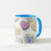 Mug Whimsical coeurs mignons dessin coloré (Devant droit)