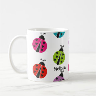 Mug Whimsical coloré Ladybug personnalisé