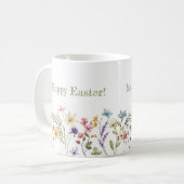 Mug Whimsical Colorful Wildflower Bloom Spring Easter (Devant gauche)