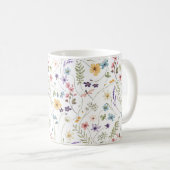Mug Whimsical Colorful Wildflower Spring Patterns (Devant droit)
