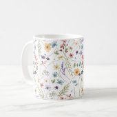 Mug Whimsical Colorful Wildflower Spring Patterns (Devant gauche)