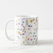 Mug Whimsical Colorful Wildflower Spring Patterns (Gauche)