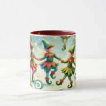 Whimsical Dancing Elves