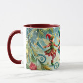 Mug Whimsical Dancing Elves (Gauche)