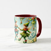 Mug Whimsical Dancing Elves (Devant droit)