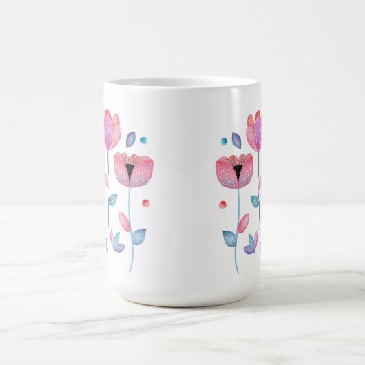 Mug Whimsical Flowers  (Centre)