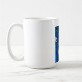 Mug Whimsical Flowers with Blue Background (Gauche)