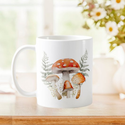 Mug Whimsical Forest Champignons Vintage Farmhouse