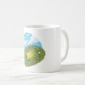 Mug Whimsical Frog Chilling On The Hill Illustration (Devant droit)