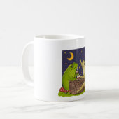 Mug Whimsical Frogs Tea Party At Night Illustration (Devant gauche)
