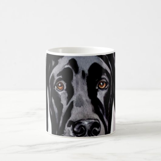 Mug Whimsical Funky Noir Grande Danse Vous Regardant (Centre)