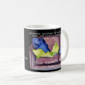 Mug Whimsical Funny Chien Innocent Noir (Devant droit)