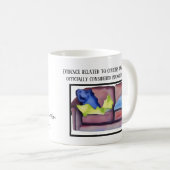 Mug Whimsical Funny noir grand Danse Innocent (Devant droit)