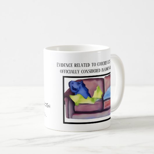 Mug Whimsical Funny noir grand Danse Innocent (Devant droit)