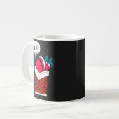 Mug Whimsical Funny Père Noël s'est coincé (Devant gauche)