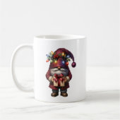 Mug Whimsical Gift Giving Christmas Gnome (Gauche)